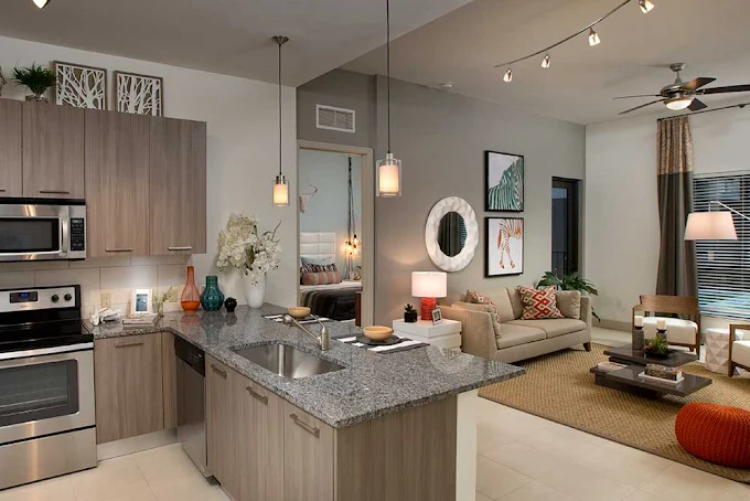 Luxury Apartments | Image of Large Kitchen and Open pace